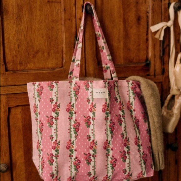 NEW SÉZANE DAINTY TOTE BAG - PINK - Picture 2 of 3
